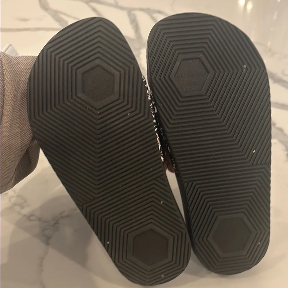MC2 Saint Barth Black Bandana Print Slide Sandals size 33/34 (unisex)
